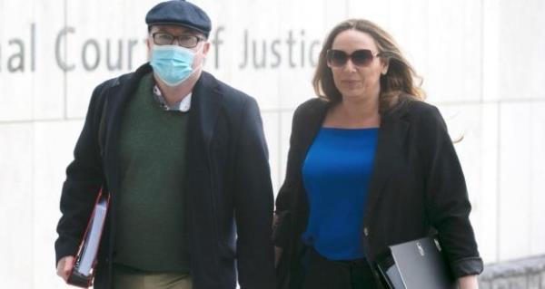 Former solicitor Michael Lynn and his wife Brid arrive at Dublin Circuit Criminal Court on Friday. Photograph: Collins Courts