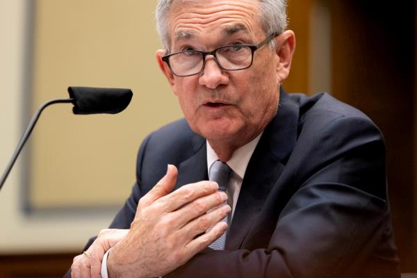 Federal Reserve Chair Jerome Powell testifies during a U.S. House Oversight and Reform Select Subcommittee hearing on coro<em></em>navirus crisis, on Capitol Hill in Washington, U.S., June 22, 2021. Graeme Jennings/Pool via REUTERS/File Photo