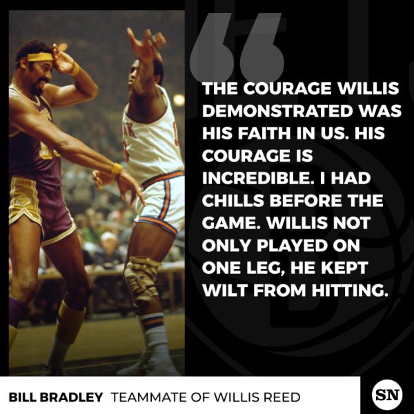 Bill Bradley on Willis Reed