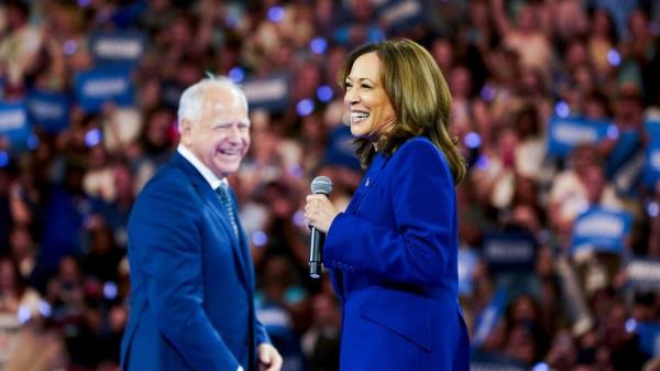How will the Democrats' Kamala Harris and Tim Walz address the key issues in the election campaign? Photo: Getty