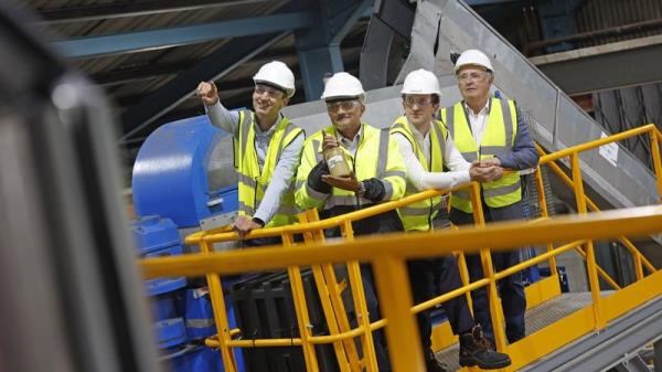Yoris Flapper, the Shell Europe Plastic Circular Eco<em></em>nomy Lead, Dr Ruben Rodriguez, CEO of Trifol Resources, Peter Bleeker from Shell Europe Plastics, and Pat Alley Chair Trifol Resources