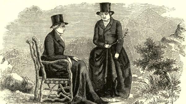 Lady Eleanor Butler and Sarah Ponsonby, 'The Ladies of Llangollen' c.1830–1856. ? The Trustees of the British Museum