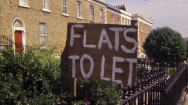 A sign of the times in Rathmines in Dublin in 1984. Photo: RTé