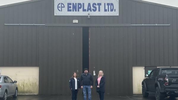 Lo<em></em>ngford County Council Waste Enforcement Officer Geraldine Glennon, Enplast Extrusions Ltd's Managing Director Trevor Enright and the company's Commercial and Operations Manager Bridie O'Reilly