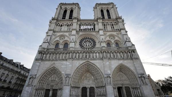 The exterior of the renovated Notre-Dame cathedral in Paris. Photo: Christophe Petit Tesson/AFP via Getty Images